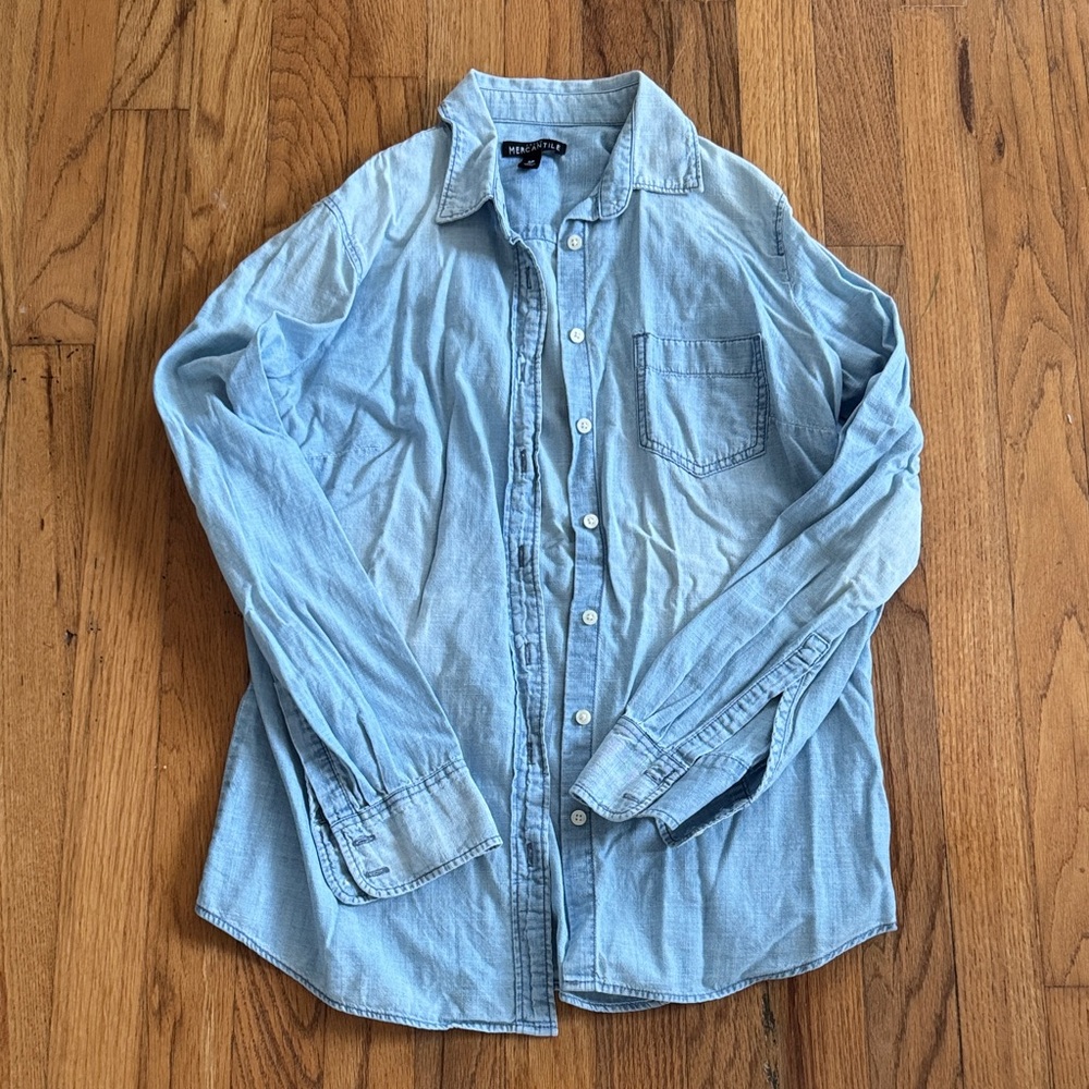 Women’s Light Blue Denim Shirt